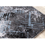 Dawn 7'10" x 10'6"" Worn Crosshatch Area Rug - Grey, Blue