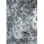 Dawn 7'10" x 10'6"" Worn Crosshatch Area Rug - Grey, Blue