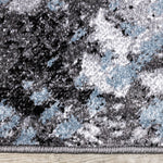 Dawn 7'10" x 10'6"" Worn Crosshatch Area Rug - Grey, Blue