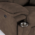 Dawson Power Reclining Sofa and Loveseat Set - Brown