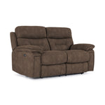Dawson Power Reclining Sofa and Loveseat Set - Brown