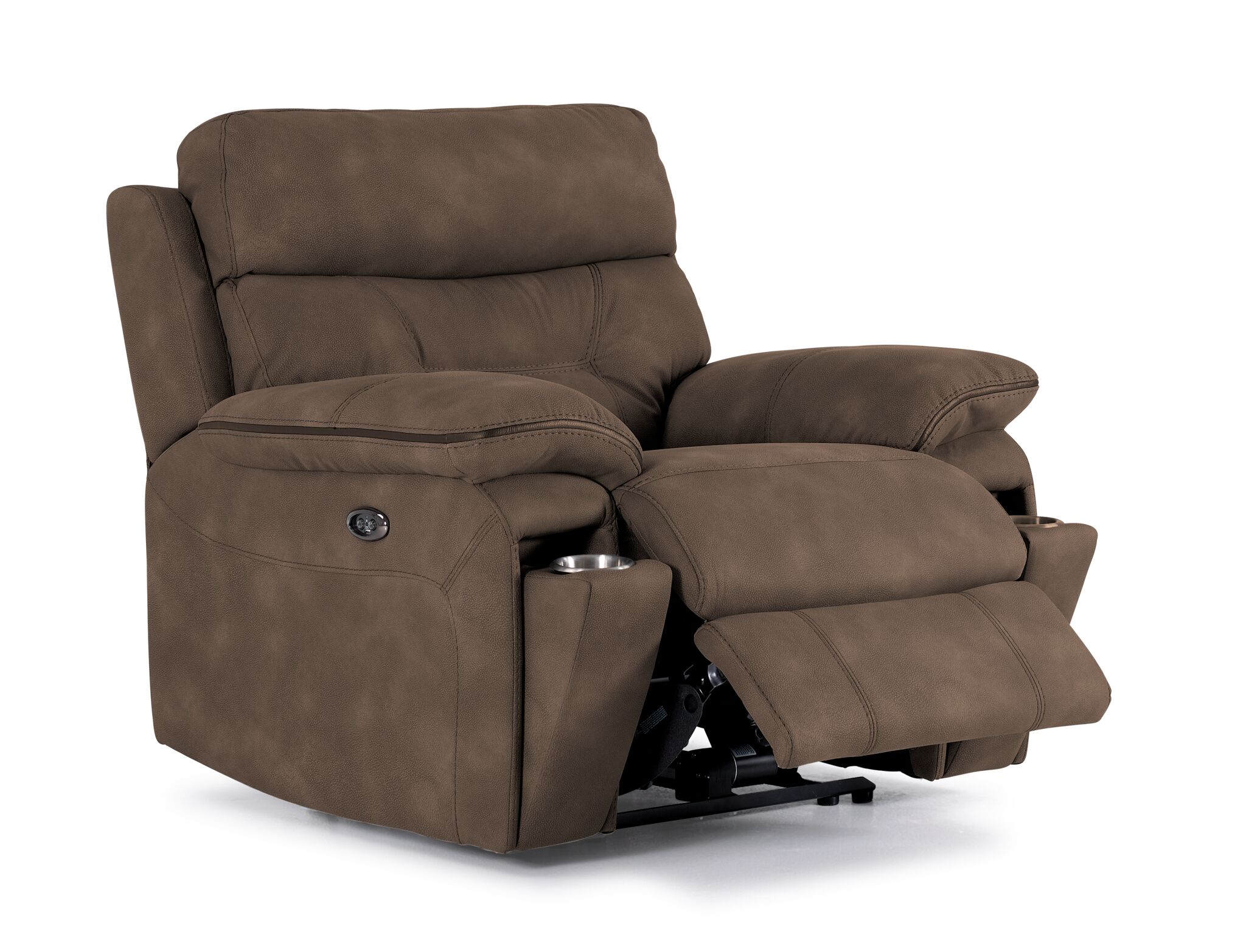 Dawson Power Reclining Chair - Brown | Leon's