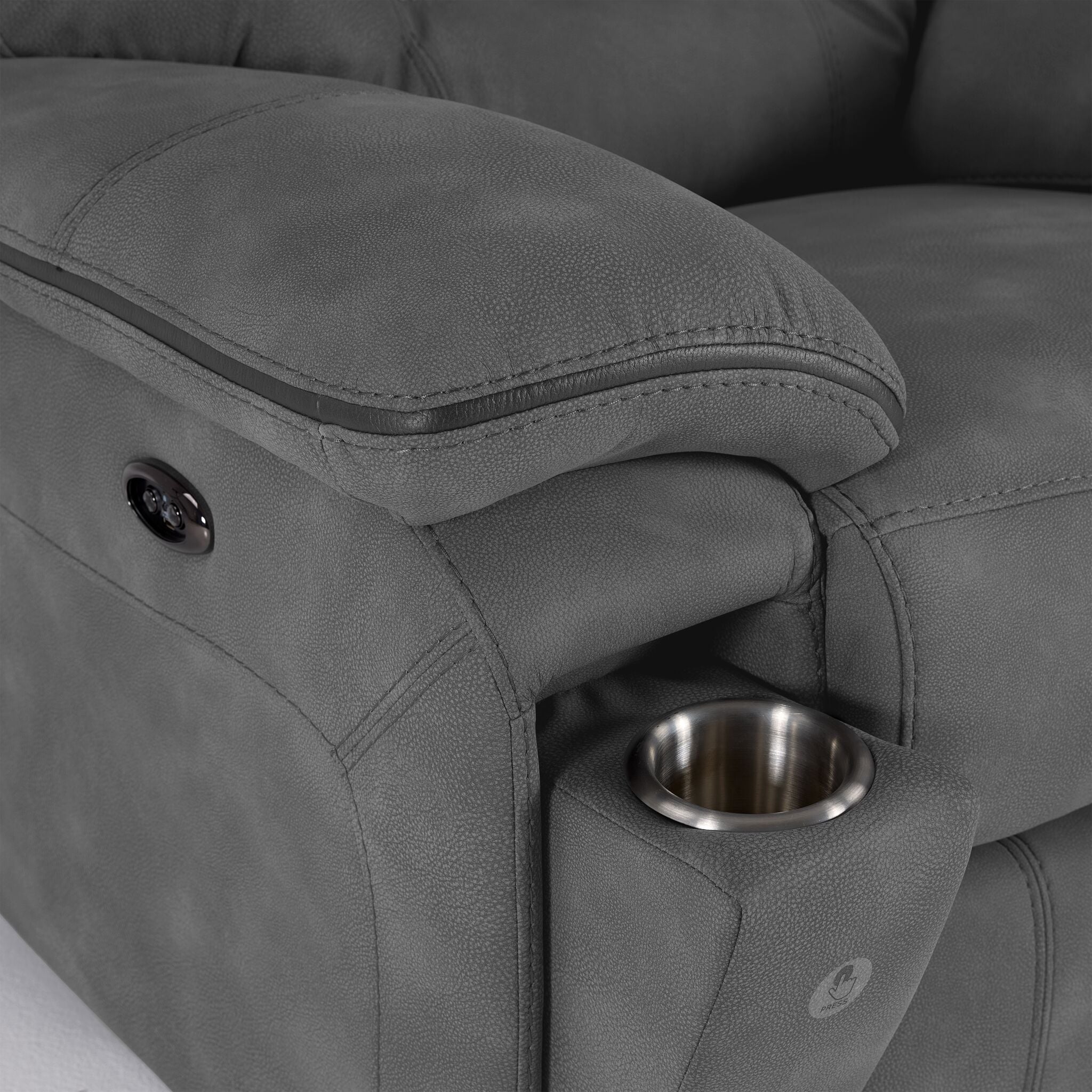 Dawson Power Reclining Chair - Silver Grey