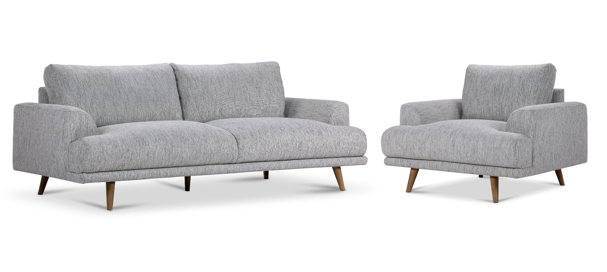 Dianna II Sofa and Chair Set - Grey