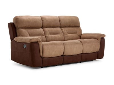 Doley Reclining Sofa - Two-tone Brown