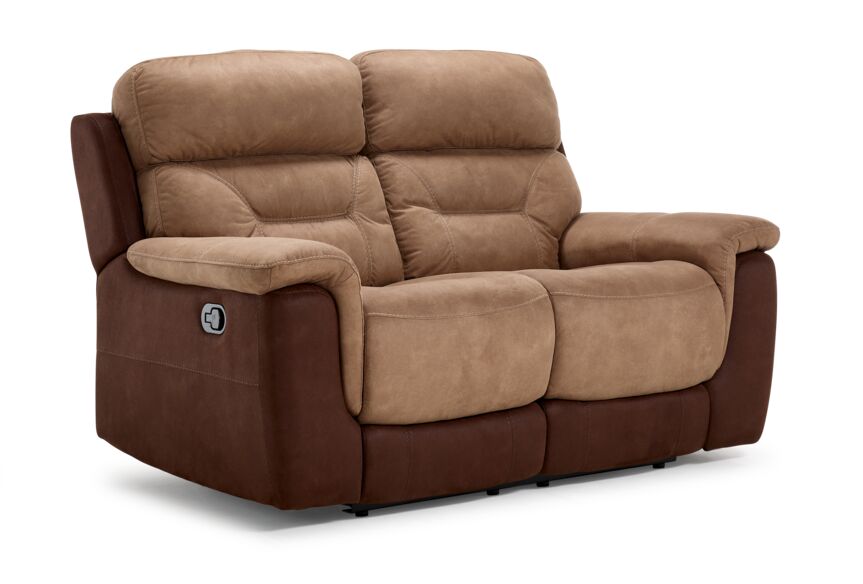 Doley Reclining Loveseat - Two-tone Brown