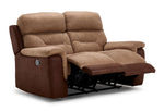 Doley Reclining Loveseat - Two-tone Brown