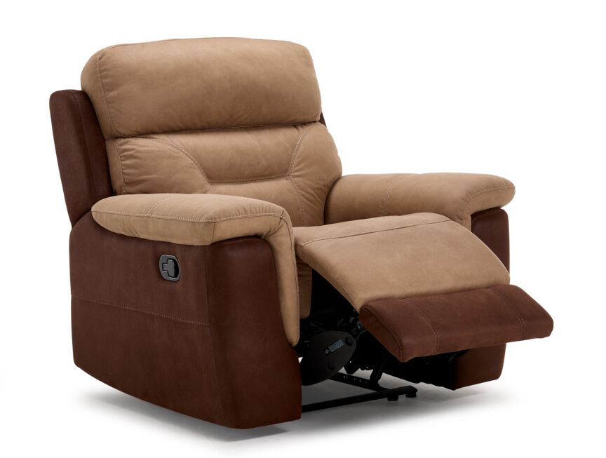 Doley Recliner - Two-tone Brown