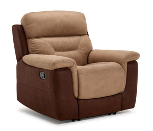 Doley Recliner - Two-tone Brown