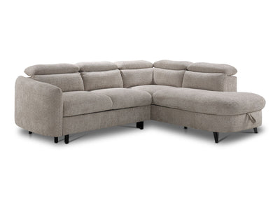 Dolly 2-Piece Sectional with Pop-Up Bed - Beige