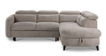 Dolly 2-Piece Sectional with Pop-Up Bed - Beige