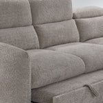 Dolly 2-Piece Sectional with Pop-Up Bed - Beige