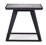 Drake 21.75" End Table - Black, Grey