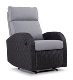 Drexel Outdoor Recliner - Grey, Black