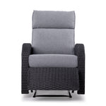 Drexel Outdoor Recliner - Grey, Black