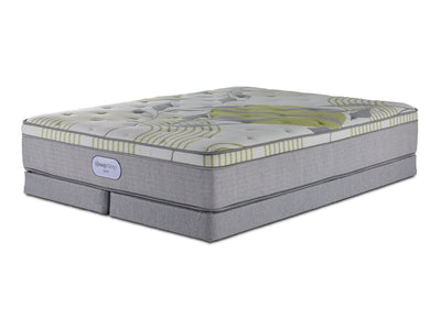 In Full Bloom - BeautySleep Max Drift Euro Top Medium Queen Mattress and Low Profile Split Boxspring Set