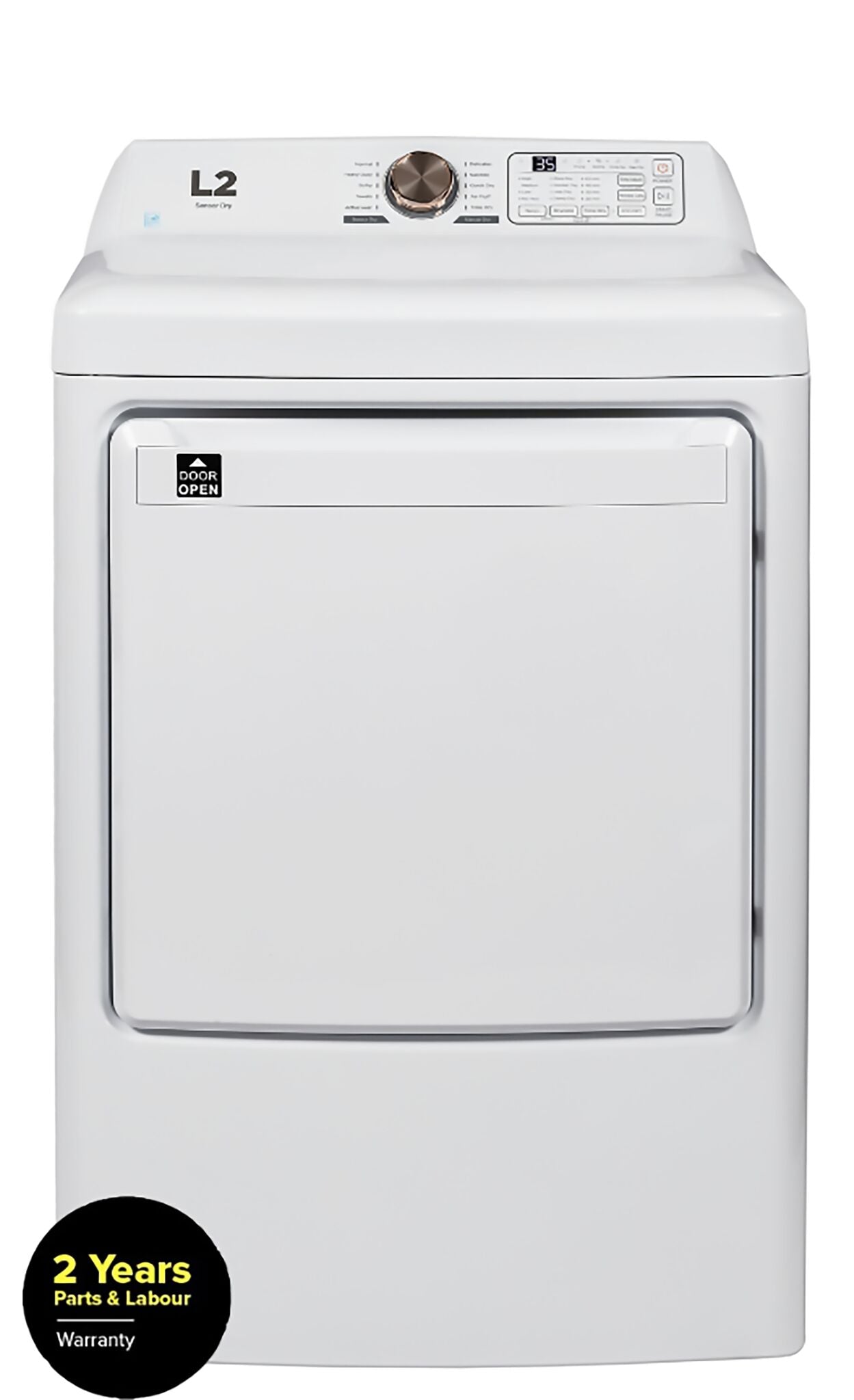 L2 White Electric Dryer (7.0 Cu.ft) - LE47A3AWW | Leon's