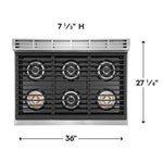 Electrolux Stainless Steel 36" Gas Cooktop - ECCG3672AS