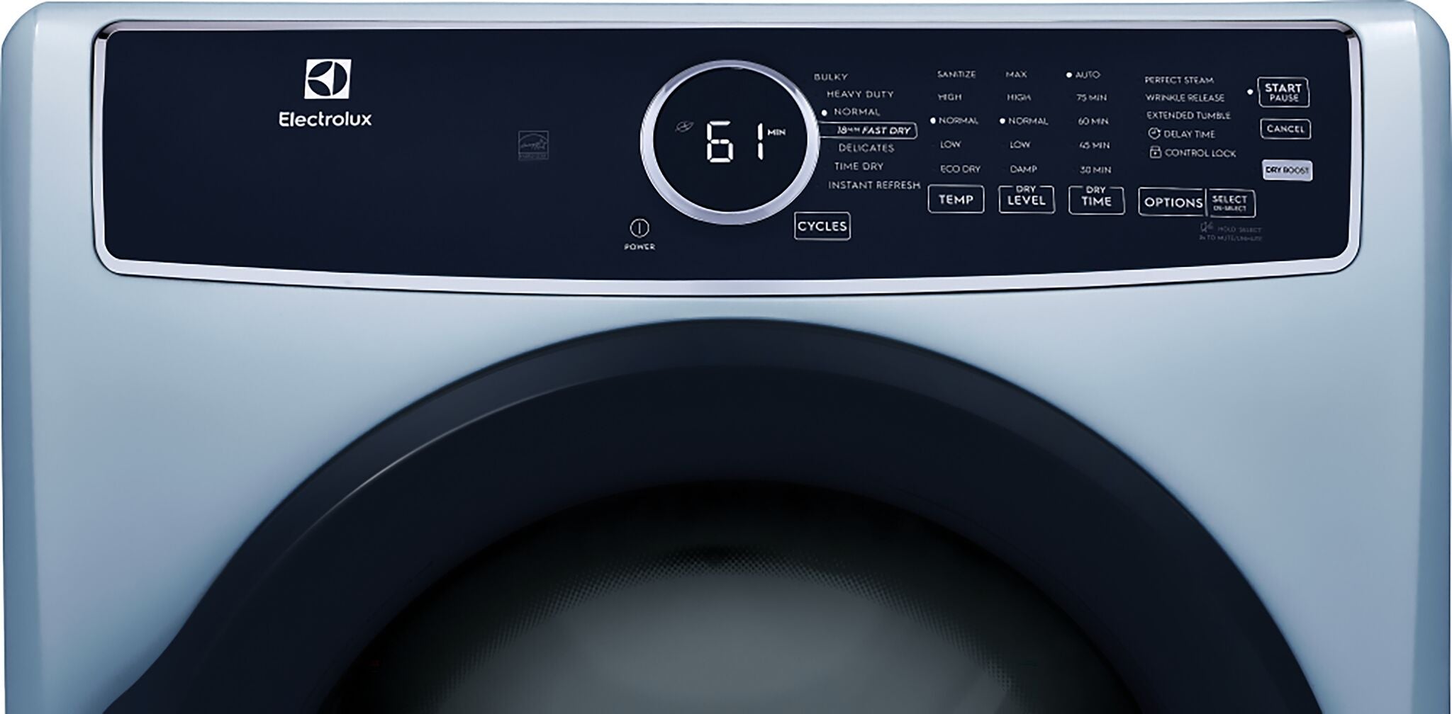 Electrolux Glacier Blue Front Load Perfect Steam™ Gas Dryer with Instant Refresh (8.0 Cu. Ft.) - ELFG7437AG
