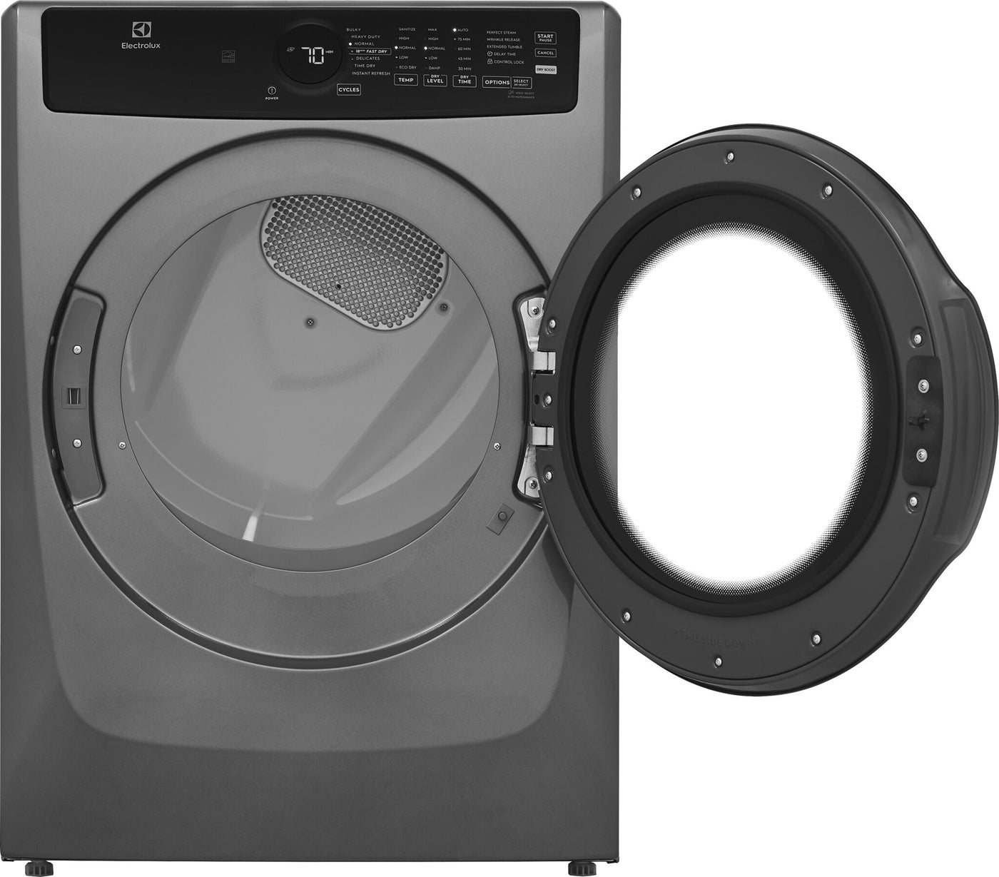 Electrolux Titanium Front Load Perfect Steam™ Electric Dryer with Instant Refresh (8.0 Cu. Ft) - ELFE743CAT