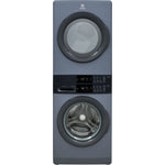 Electrolux Denim Blue Laundry Tower Single Unit Front Load Washer (5.1 Cu. Ft.) and Electric Dryer (8 Cu. Ft.) - ELTE730CAD