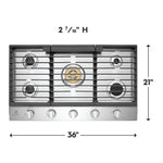 Electrolux Stainless Steel 36" Gas Cooktop - ECCG3668AS
