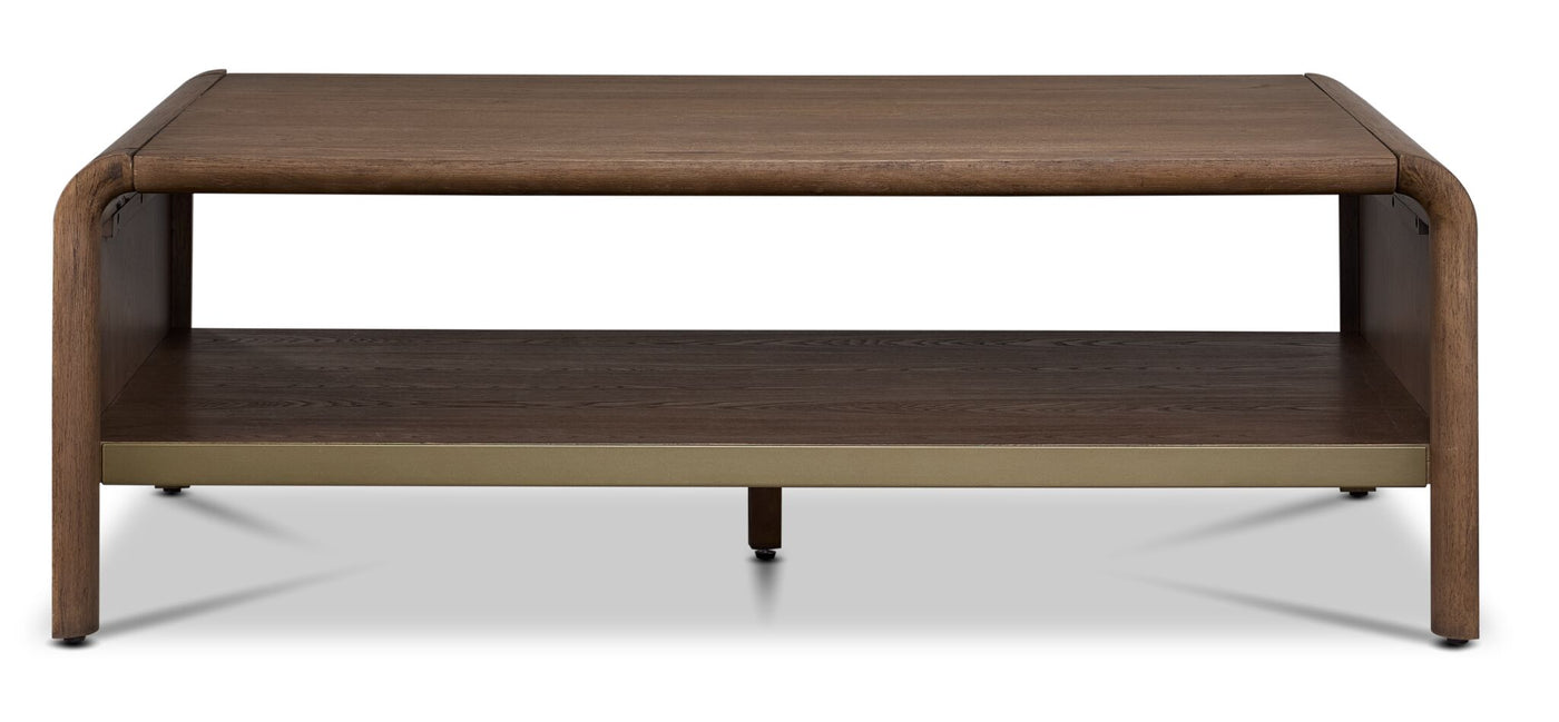 Elure Waterfall Coffee Table - Latte