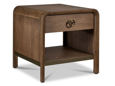 Elure Waterfall End Table - Latte