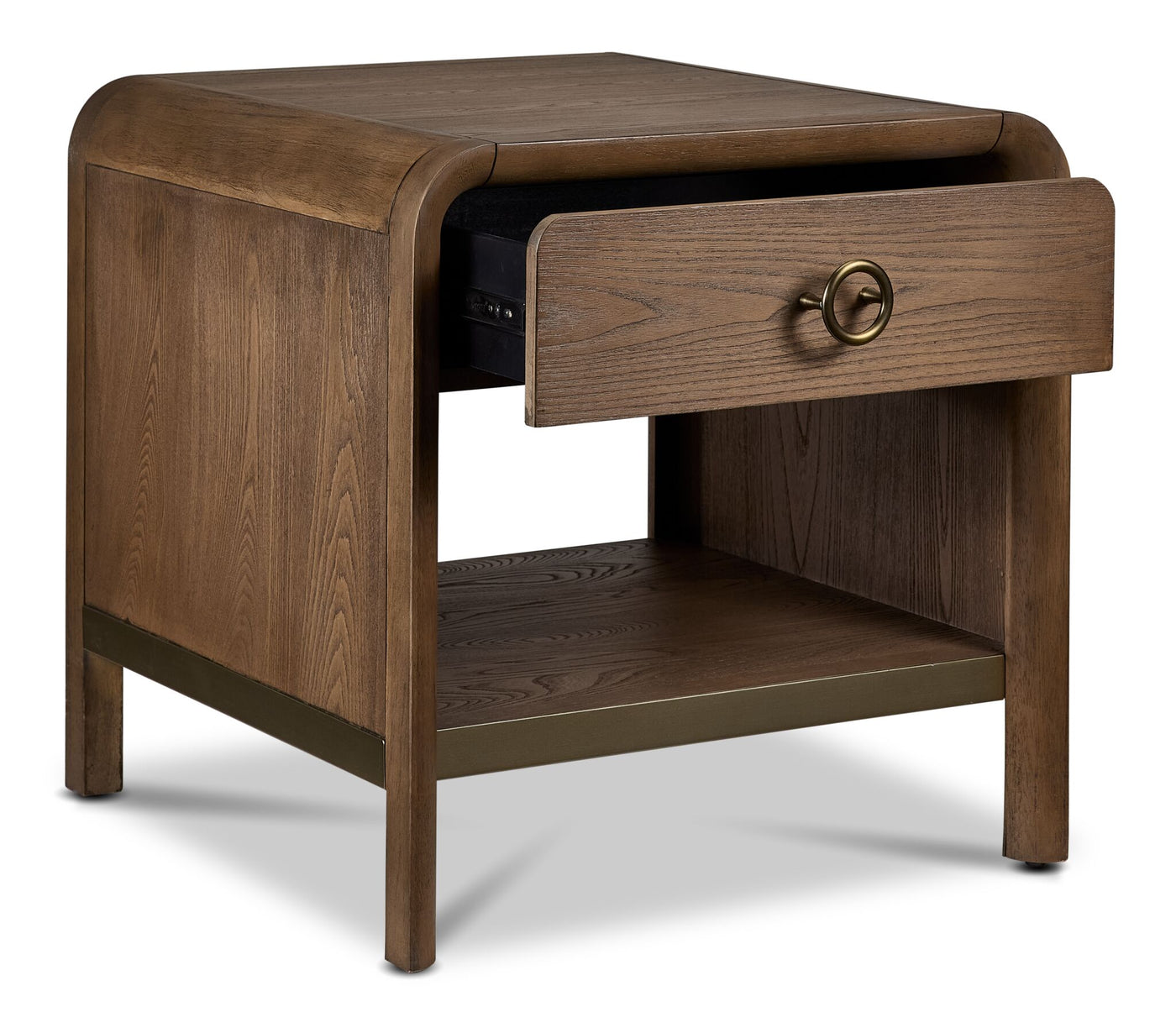 Elure 24" Waterfall End Table - Latte
