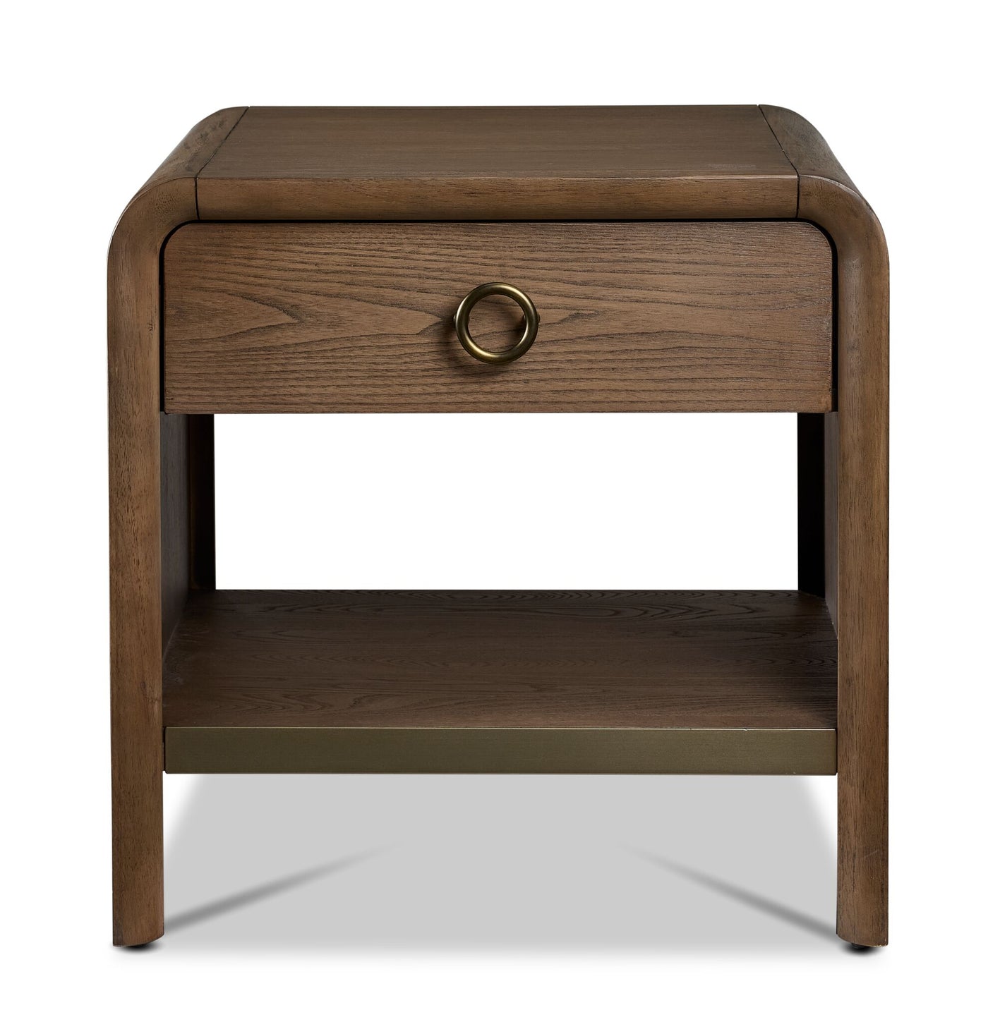 Elure 24" Waterfall End Table - Latte