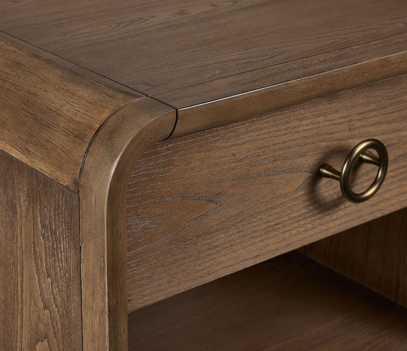 Elure 24" Waterfall End Table - Latte