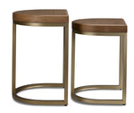 In Harmony - Elure 20" Bridges Nesting Tables - Latte