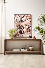 In Harmony - Elure 72" Waterfall Console Table - Latte
