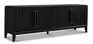 Elure 80" Console With Power Pack - Peppercorn
