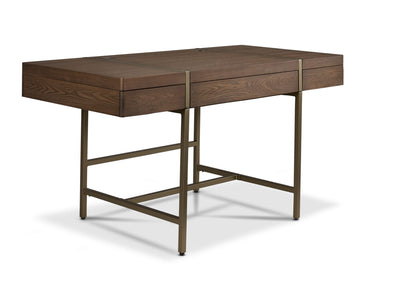 Elure Writing Desk - with USB - Latte