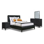 Elure 6 - Piece King Waterfall Panel Bedroom Set - Peppercorn