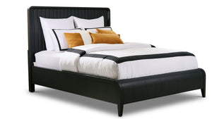 Elure 3 - Piece Queen Waterfall Panel Bed - Peppercorn