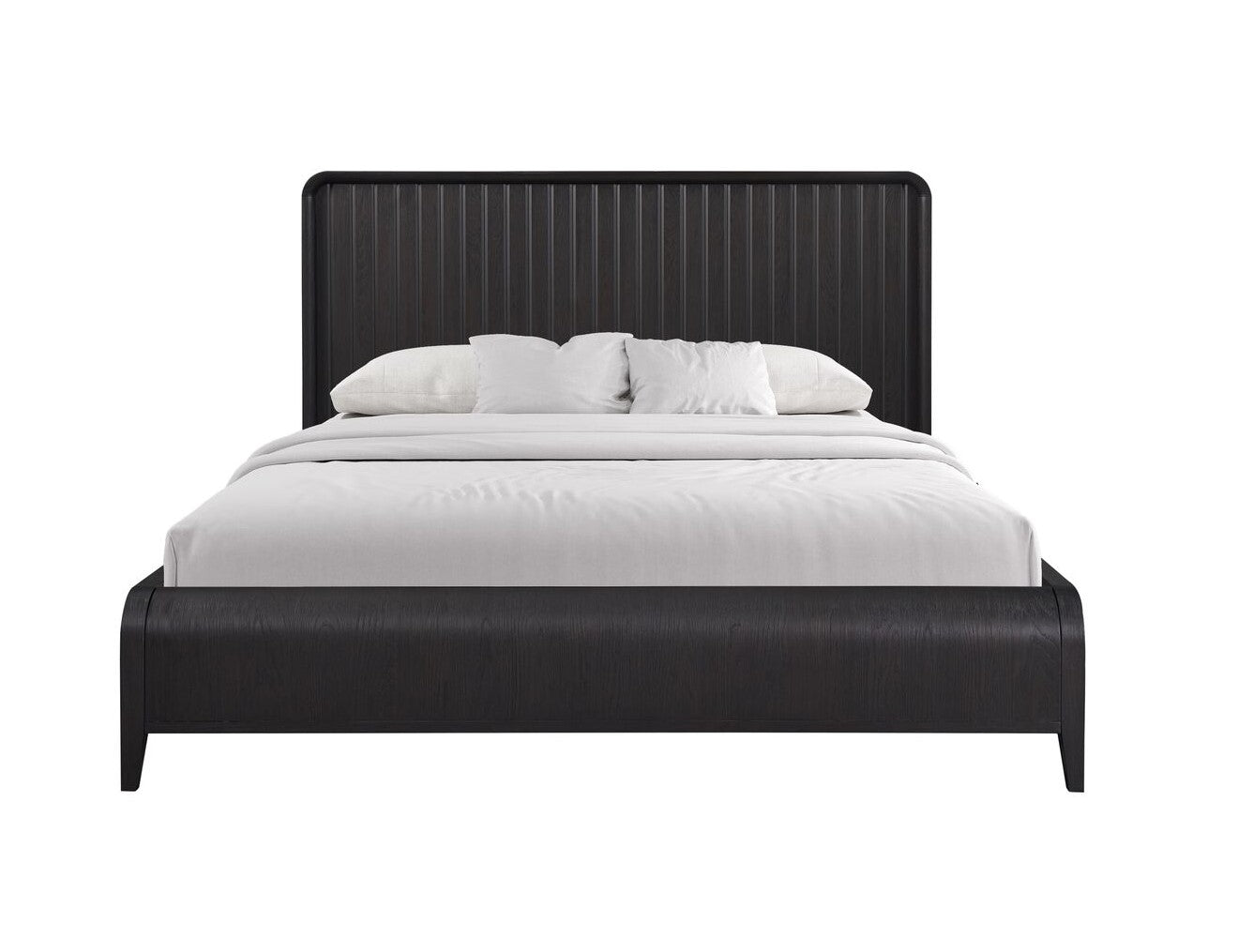 Elure 3 - Piece Queen Waterfall Panel Bed - Peppercorn