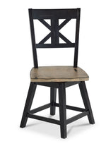 Ember Dining Swivel Chair - Espresso, Grey