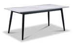 Emberly 44" Coffee Table - Black & Grey Sintered Stone