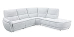 Emerson 4-Piece Power Reclining Sectional with Right Facing Chaise - White