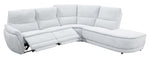 Emerson 4-Piece Power Reclining Sectional with Right Facing Chaise - White