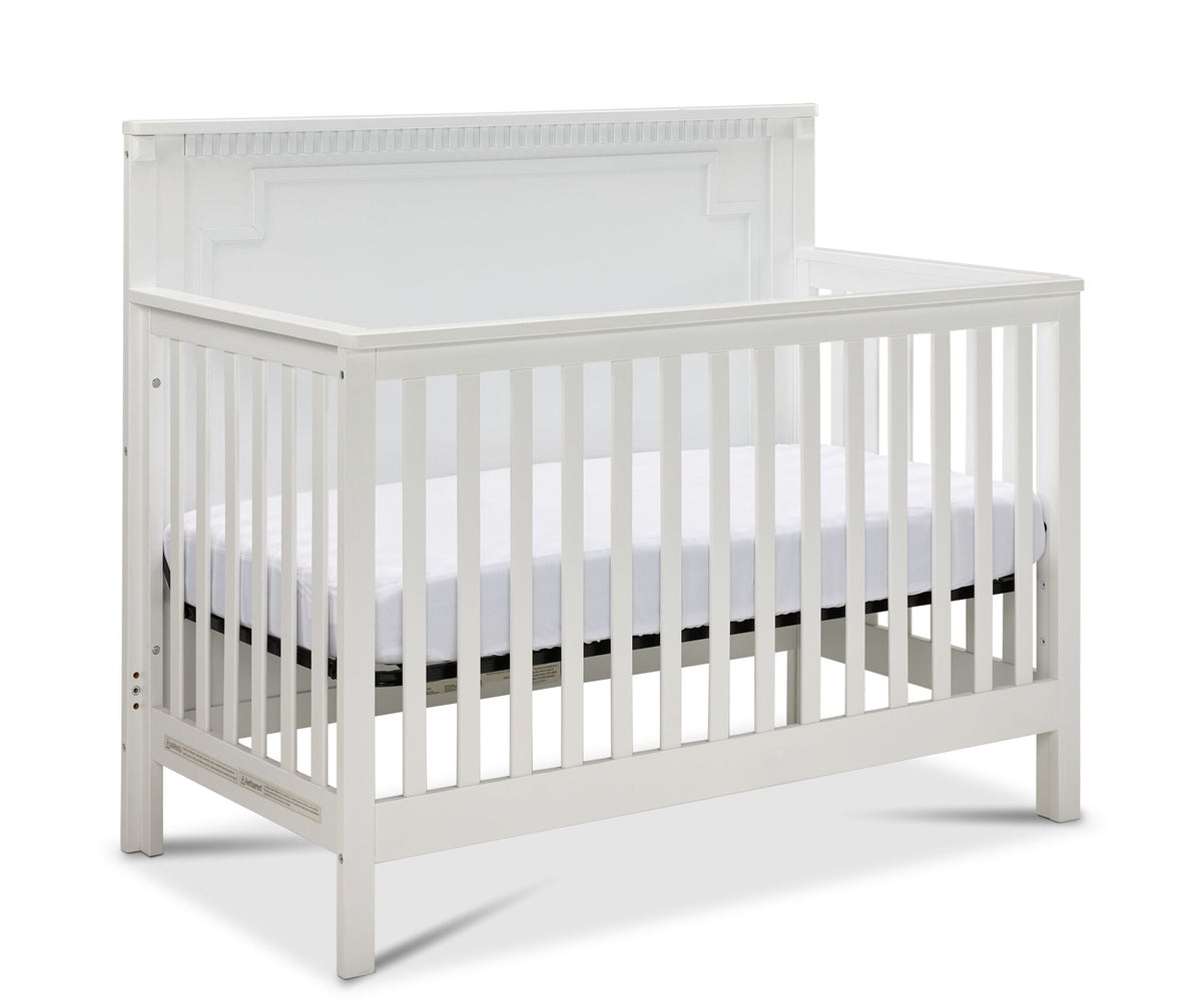 Emery Convertible Panel Crib - White