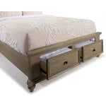 Emma 3-Piece King Storage Bed - Oak