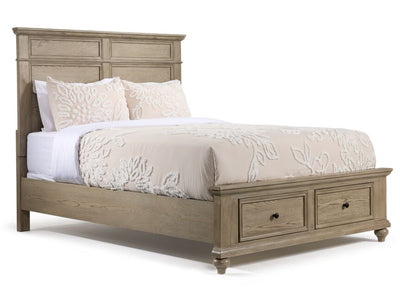 Emma 3-Piece Full Storage Bed - Oak