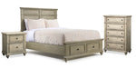 Emma 5-Piece Queen Storage Bedroom Package - Oak