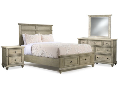 Emma 6-Piece Full Storage Bedroom Package - Oak