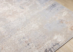 Smoky Terrain 7'10" x 10'6" Distressed Design Area Rug - Taupe, White, Brown
