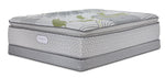 Beautyrest Max+ Valley Pillow Top Plush Queen Mattress and Low Profile Boxspring Set