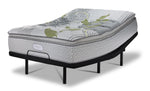 Beautyrest Max+ Valley Pillow Top Plush Queen Mattress and L2 Motion Pro Adjustable Base